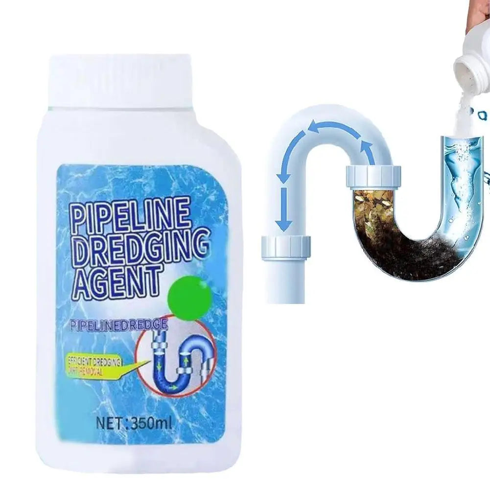 Limpador de drenagem de pia poderoso, 100g, alta eficiência, removedor de entupimento, esgoto de cozinha, canal de tubulação de energia, ferramentas de limpeza em pó